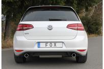 Fox Sportauspuff für Volkswagen (VW) Golf 7 2x 1x90mm Typ 16