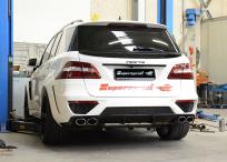 Supersprint Sportauspuff für Mercedes M-Klasse Typ W166 2x 2x120x80mm