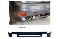 Bastuck Heckschürzenansatz ABS für Ford Focus II Typ DA3 (Schrägheck) mit Ausschnitt für 2x Doppel-Endrohr LH+RH, bis Baujahr 09/07 