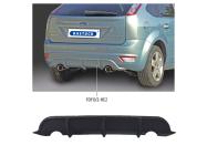 Bastuck Heckschürzenansatz ABS für Ford Focus II Typ DA3 (Schrägheck) mit Ausschnitt für 2x Einfach-Endrohr LH+RH, ab Baujahr 10/07 