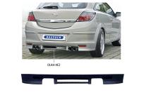 Bastuck Heckschürzenansatz ABS für Opel Astra H GTC lackierfähig, mit Ausschnitt für 2x Doppel-Endrohr LH+RH 