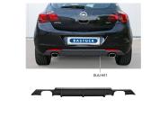 Bastuck Heckschürzenansatz ABS für Opel Astra J lackierfähig, mit Ausschnitt für 2x Einfach-Endrohr LH+RH 