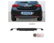 Bastuck Heckschürzenansatz ABS für Opel Astra J Carbon-Style, mit Ausschnitt für 2x Doppel-Endrohr LH+RH 