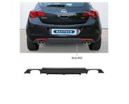 Bastuck Heckschürzenansatz ABS für Opel Astra J lackierfähig, mit Ausschnitt für 2x Doppel-Endrohr LH+RH 
