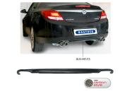 Bastuck Heckschürzenansatz ABS für Opel Insignia Stufenheck Carbon-Style, mit Ausschnitt für 2x Doppel-Endrohr LH+RH 