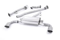 Milltek Rennsportanlage für Subaru BRZ Typ ZC ab Haupt-Kat, non-resonated 2x 1x115mm GT-115 Titanium