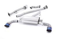 Milltek Rennsportanlage für Subaru BRZ Typ ZC ab Haupt-Kat, non-resonated 2x 1x115mm GT-115 Burnt Titanium