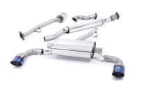 Milltek Rennsportanlage für Subaru BRZ Typ ZC ab Haupt-Kat, resonated 2x 1x115mm GT-115 Burnt Titanium