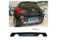 Bastuck Heckschürzenansatz ABS für Toyota Yaris II Typ XP9F lackierfähig, mit Ausschnitt für 2x Einfach-Endrohr LH+RH (nicht passend für Facelift Modelle) 