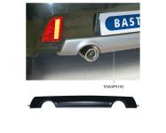 Bastuck Heckschürzenansatz ABS für Toyota Yaris II Typ XP9F lackierfähig, mit Ausschnitt für 2x Einfach-Endrohr LH+RH (nur passend für Faceliftmodelle) 