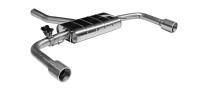 Bastuck Sportauspuff für Volvo S60 III Typ Z mit Klappensteuerung 2x 1x100mm, gerade mit Lippe und Einsatz