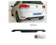 Bastuck Heckschürzenansatz ABS für Volkswagen (VW) Golf 6 Carbon-Style, mit Ausschnitt für 2x Doppel-Endrohr LH+RH 