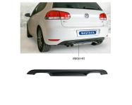 Bastuck Heckschürzenansatz ABS für Volkswagen (VW) Golf 6 lackierfähig, mit Ausschnitt für 2x Doppel-Endrohr LH+RH 