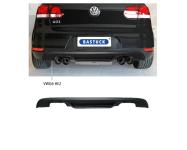 Bastuck Heckschürzenansatz ABS für Volkswagen (VW) Golf 6 lackierfähig, mit Ausschnitt für 2x Doppel-Endrohr LH+RH 