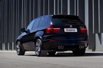 Akrapovic Rennsportanlage BMW X5M/X6M für BMW X5 Typ E70 inkl. Downpipe (Turboabgangsrohr) 2x 2x100mm Carbon