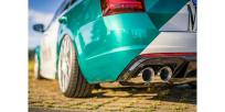 Fox Komplettanlage für Skoda Octavia III Kombi Typ 5E Halbanlage, für die Diesel-Endrohrblenden 2x 2x90mm Typ 25