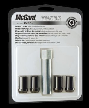 McGard Felgenschloß Tuner Radsicherungsmuttern schwarz M14x1,5 x 49,1 Kegel 60° 