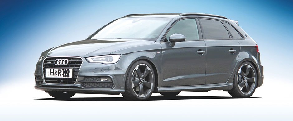 H&R Tieferlegungsfedern Sportfedernsätze für Audi A3 Typ 8V (Sportback) ohne MRC, ohne Audi Drive Select