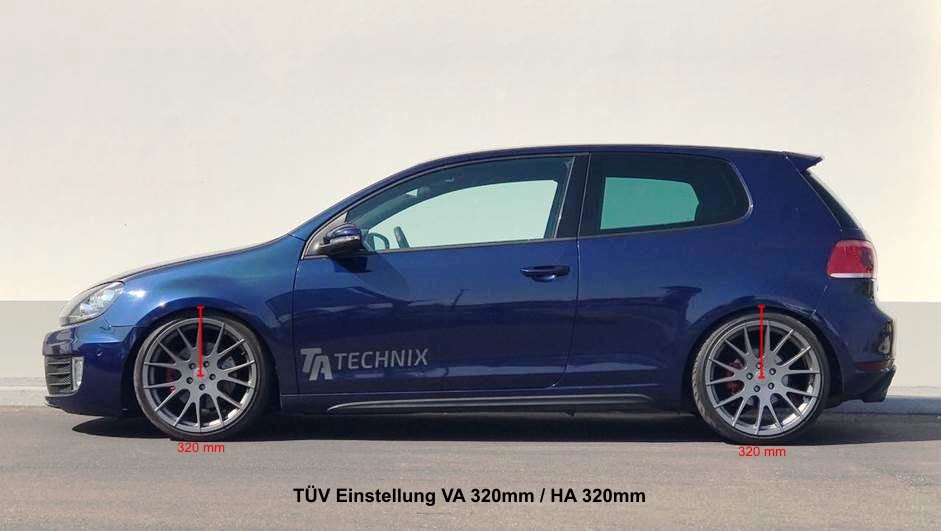 TA Technix Gewindefahrwerk Deep  härteverstellbar für Volkswagen (VW) Golf 6 