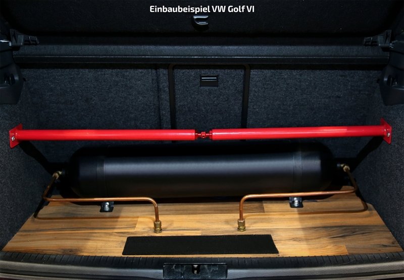 TA Technix Domstreben TA Technix Stahl-Domstrebe rot (pulverbeschichtet) hinten für Volkswagen (VW) Golf 4 Variant 
