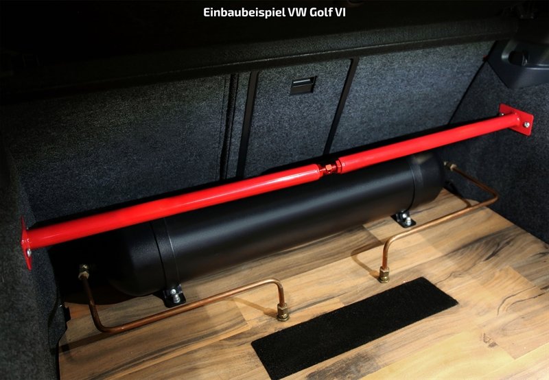 TA Technix Domstreben TA Technix Stahl-Domstrebe rot (pulverbeschichtet) hinten für Volkswagen (VW) Golf 4 Variant 
