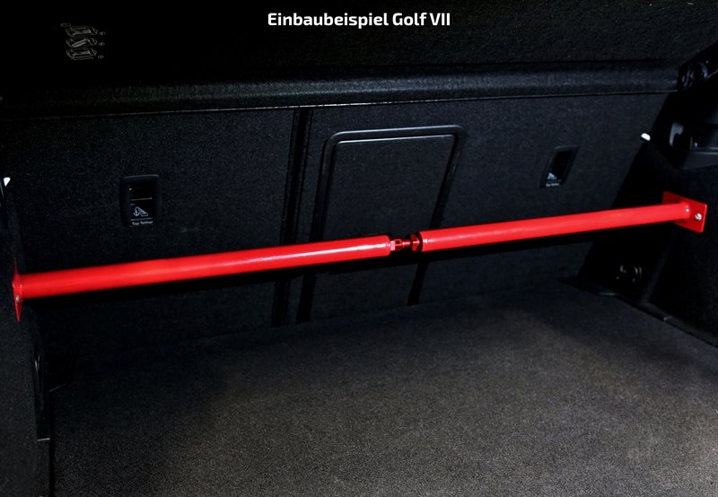 TA Technix Domstreben TA Technix Stahl-Domstrebe rot (pulverbeschichtet) hinten für Volkswagen (VW) Golf 4 Variant 