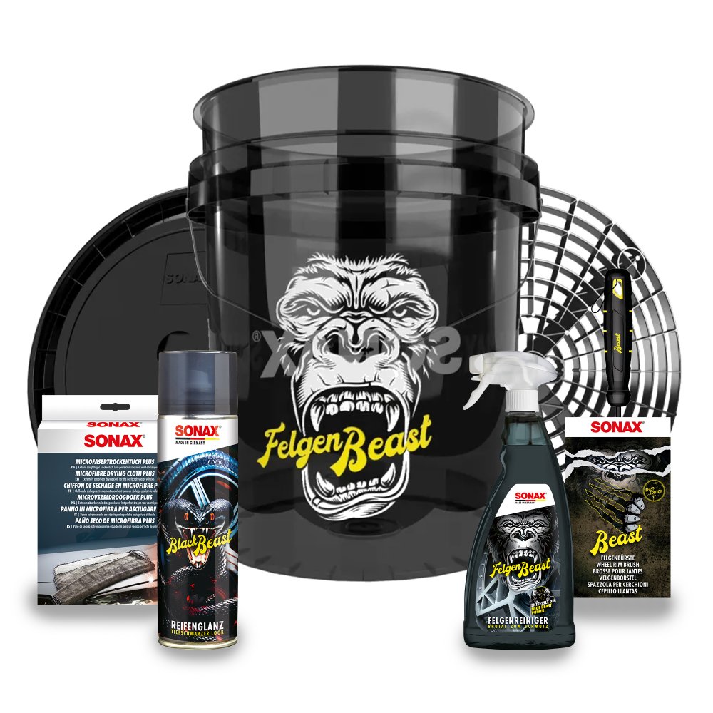 Sonax Pflegeprodukte FelgenBeast Pflegeset – Grit Guard Eimer Set für   