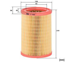 MANN Luftfilter (Ersatz)  für Peugeot 106 I 