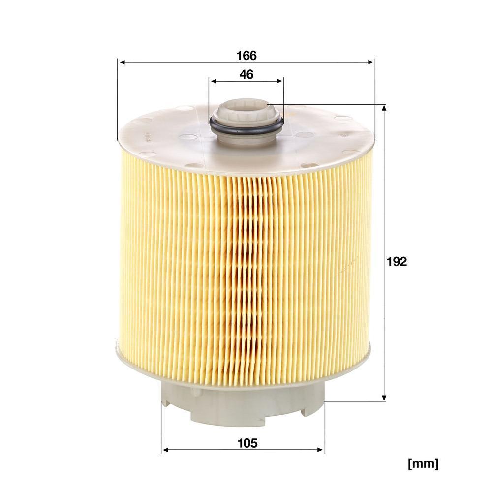 MANN Luftfilter (Ersatz)  für Audi A6 Typ 4F/C6 (Limousine) 