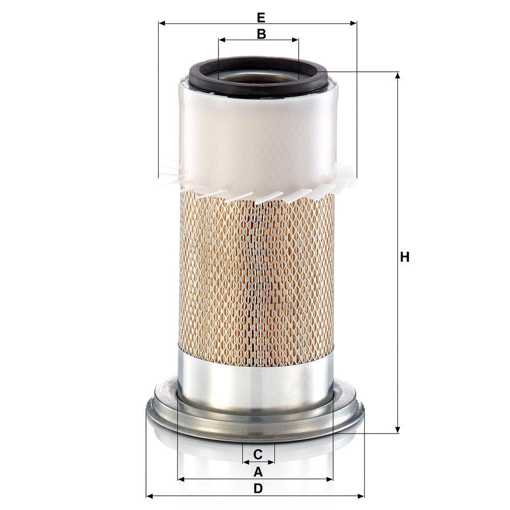 MANN Luftfilter (Ersatz)  für Audi A6 Typ 4B/C5 (Avant) 