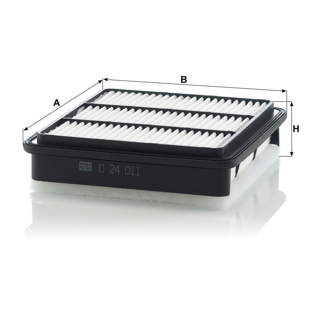 MANN Luftfilter (Ersatz)  für Mitsubishi L200 Typ KAOT Clubcap 