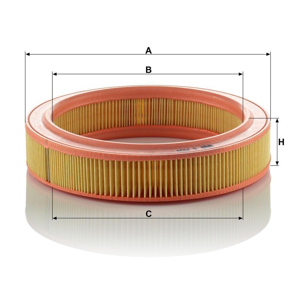 MANN Luftfilter (Ersatz)  für Ford Fiesta II Typ FBD 