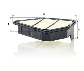 MANN Luftfilter (Ersatz)  für Honda CR-V IV (RE5, RE6) 