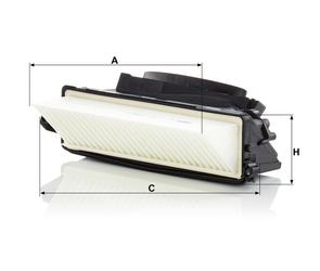MANN Luftfilter (Ersatz)  für Mercedes CLS Typ C218 