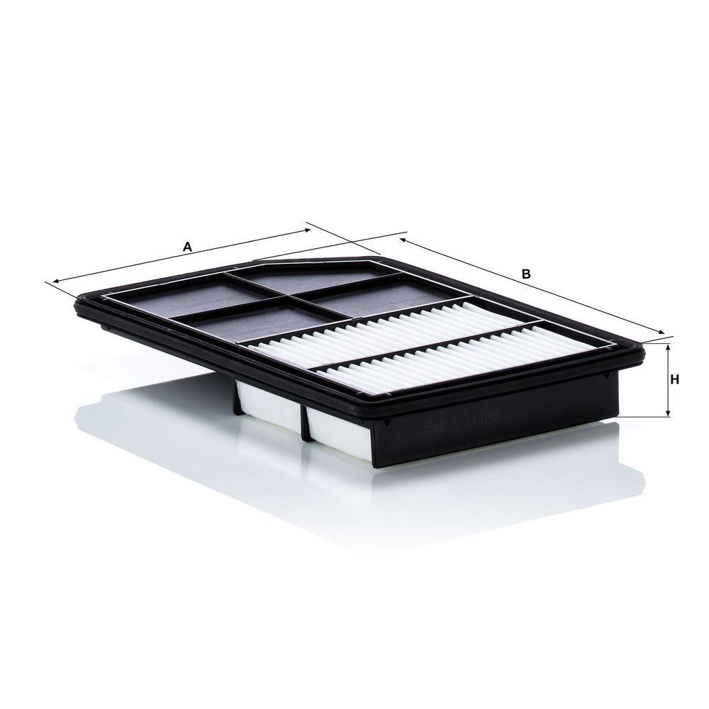 MANN Luftfilter (Ersatz)  für Mitsubishi Outlander III Typ CWO Facelift 18-> 