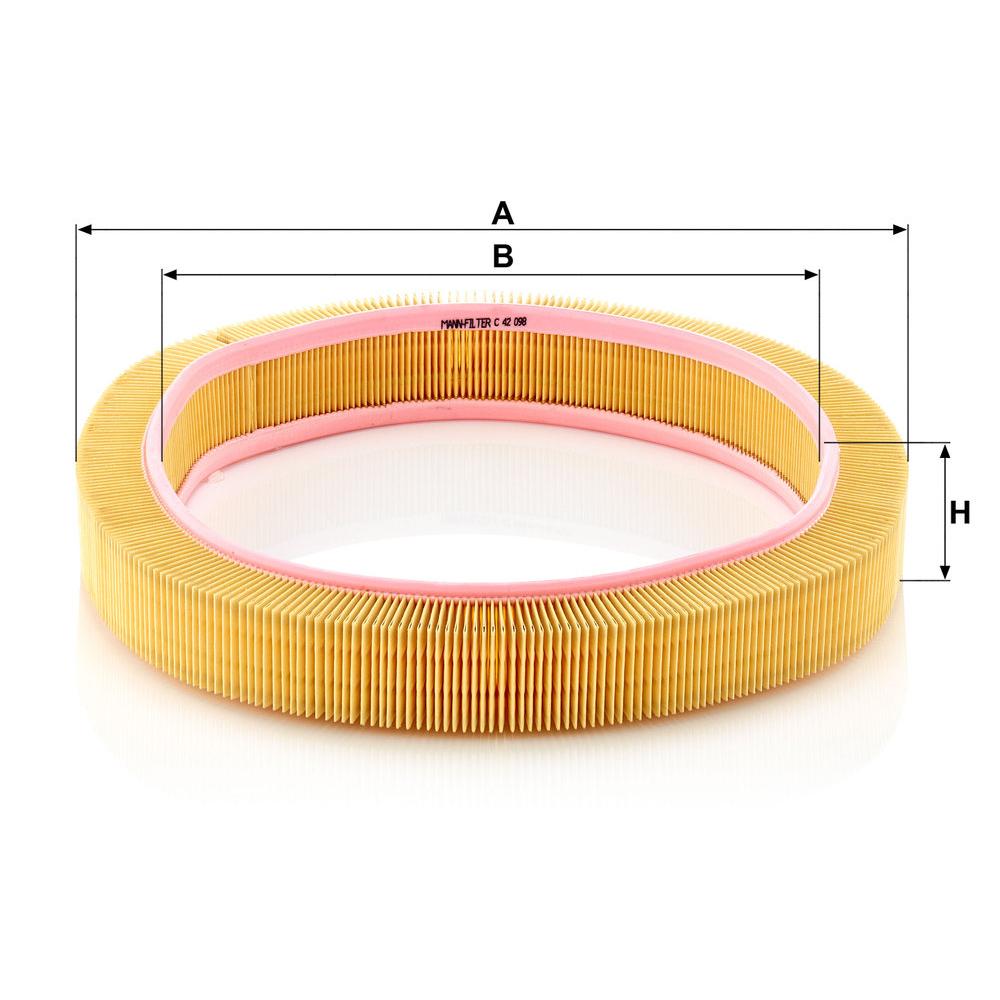 MANN Luftfilter (Ersatz)  für Mercedes /8 Typ W114 
