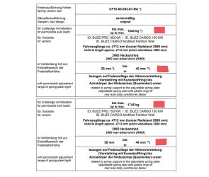 Eibach Tieferlegungsfedern Komfort-Dynamik Gewindefedern für Volkswagen (VW) ID. Buzz Pro nur kurzer Radstand