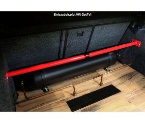 TA Technix Domstreben TA Technix Stahl-Domstrebe rot (pulverbeschichtet) hinten für Volkswagen (VW) Golf 4 Variant 