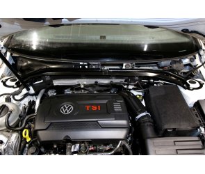 TA Technix Domstreben TA Technix Stahl-Domstrebe schwarz (pulverbeschichtet) vorne für Seat Leon Typ 5F 
