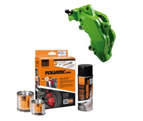 Foliatec Bremssattellack SET Glänzend Power Green (7-teilig) 