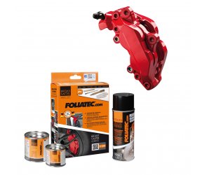 Foliatec Bremssattellack SET Glänzend Racing Rosso (7-teilig) 