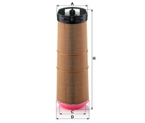 MANN Luftfilter (Ersatz)  für Mercedes C-Klasse Typ S203 Kombi 