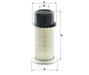 MANN Luftfilter (Ersatz)  für Peugeot 1007 