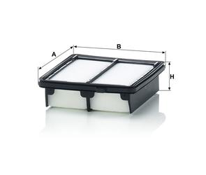 MANN Luftfilter (Ersatz)  für Honda Jazz III Facelift (GG, GE) 