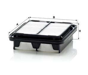 MANN Luftfilter (Ersatz)  für Daihatsu Sirion Typ M1 
