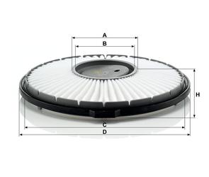MANN Luftfilter (Ersatz)  für Daihatsu Cuore III (L201) 