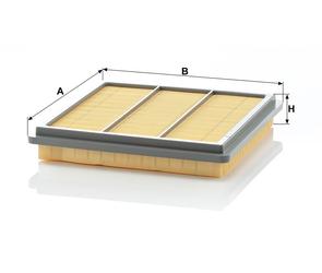 MANN Luftfilter (Ersatz)  für Mitsubishi Pajero II Typ V20 