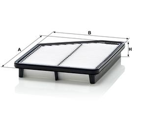 MANN Luftfilter (Ersatz)  für Hyundai Matrix Typ FC 