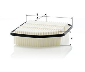 MANN Luftfilter (Ersatz)  für Lexus IS II Typ XE2(a) 