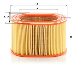 MANN Luftfilter (Ersatz)  für Mitsubishi Pajero I Canvas Top Typ L040 